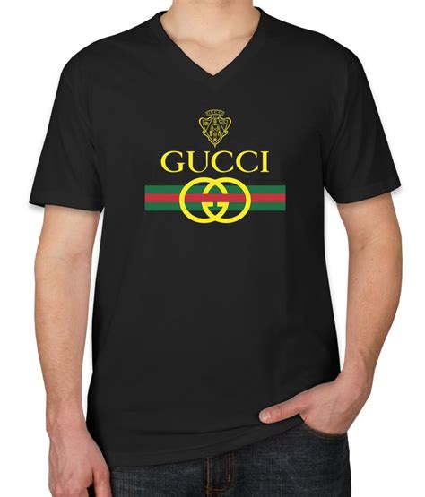 gucci v-neck t-shirt|gucci t shirt vintage.